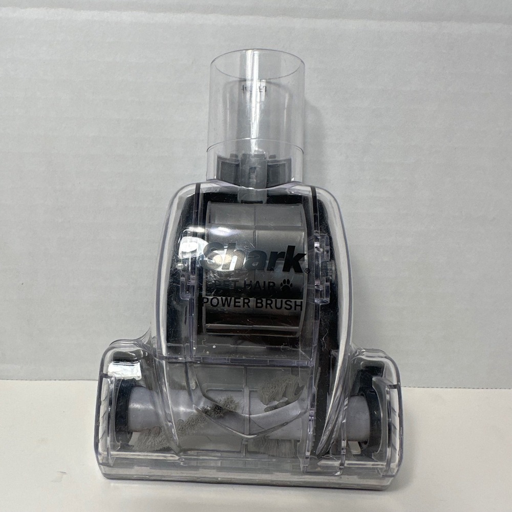 Shark Pet Hair Power Brush Vacuum Attachment Turbo Brush 143FFJ Gray Clear